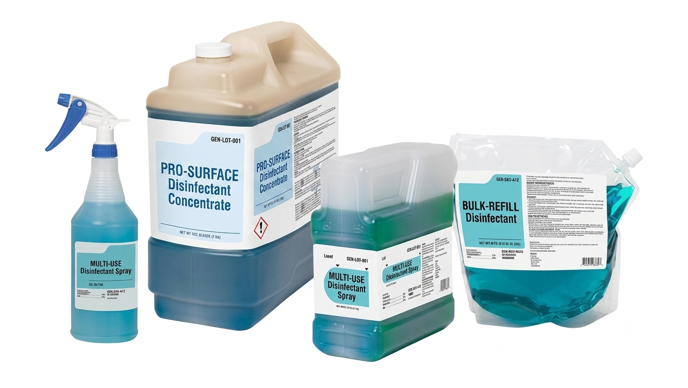 Surface disinfectants for hospital and industrial use