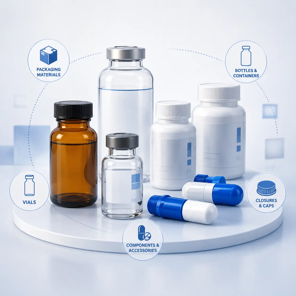 Pharmaceutical packaging and components display